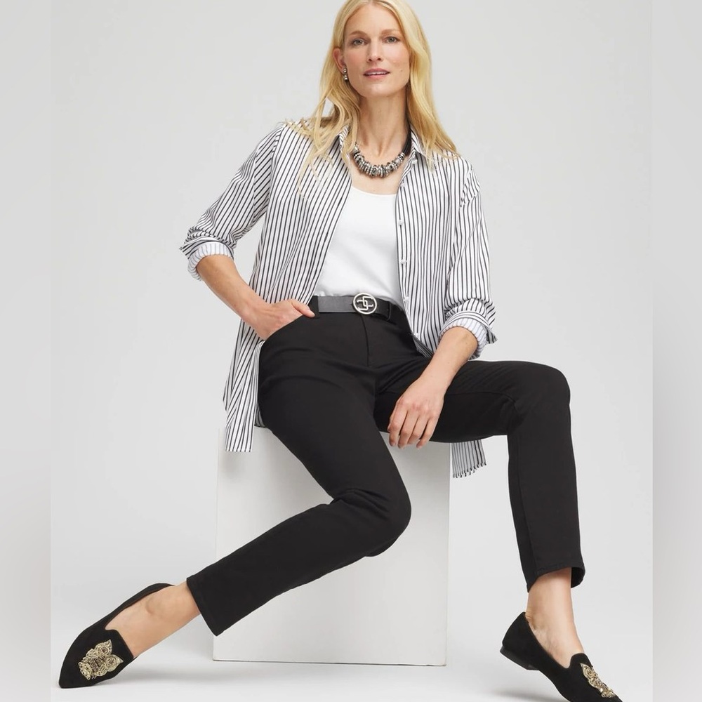 So Slimming Girlfriend Slim Leg Ankle Black Jeans Tall
